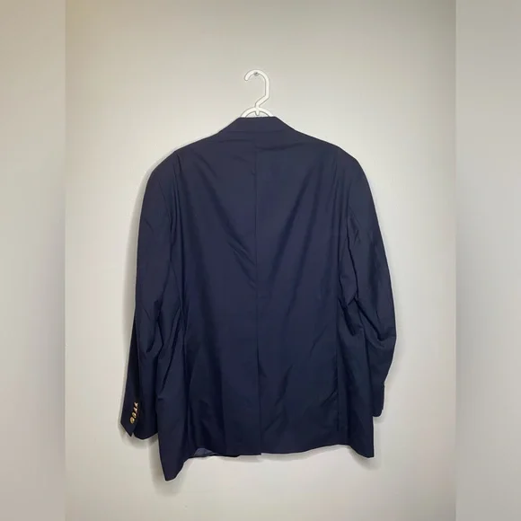 Ralph Lauren chaps men’s blazer size 46R silk wool sports coat black long sleeve